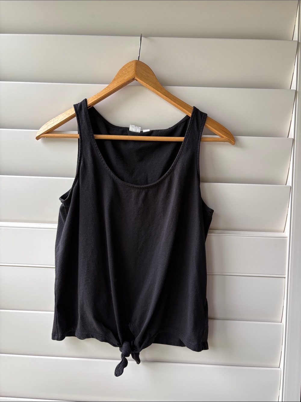GAP Black Tie-Knot Tank Top 100% cotton